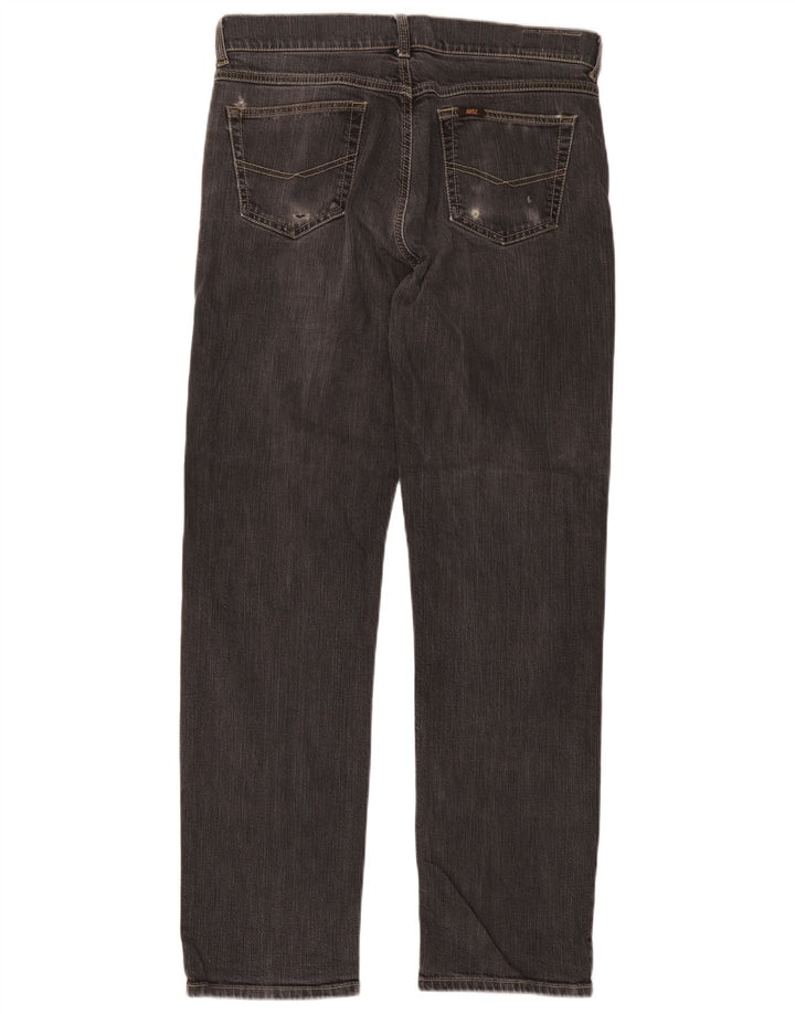 Rifle Herren Straight Jeans W34 L32 Graue Baumwolle