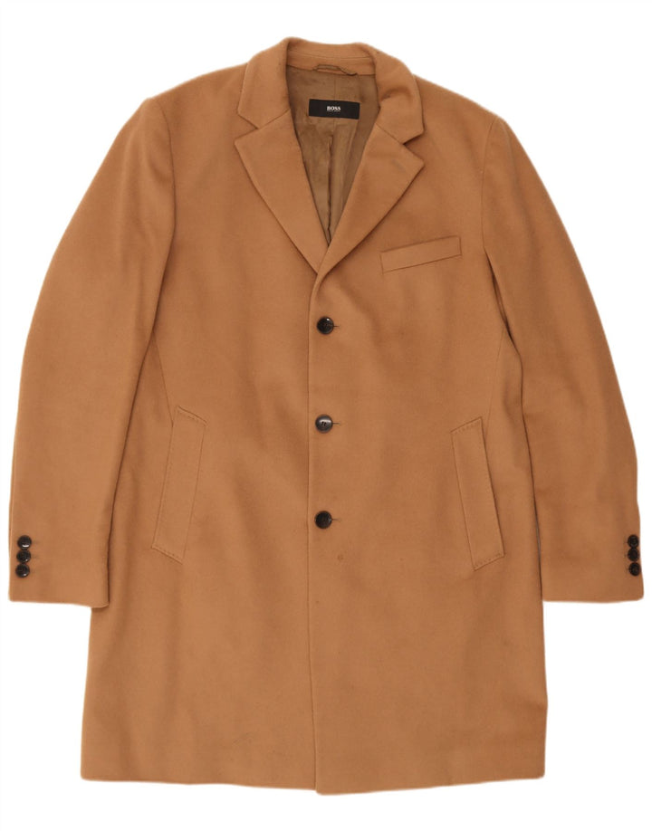 Hugo Boss Herrenmantel EU 56 3XL Beige Kaschmir