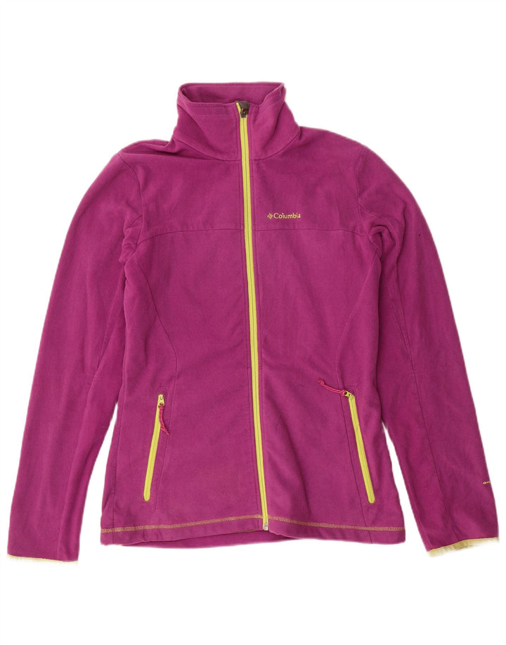 COLUMBIA Damen Omni-Wick Fleecejacke UK 12 Medium Lila Polyester