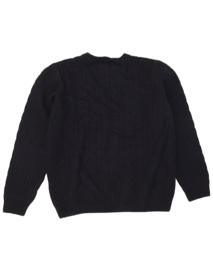 Timberland Herren-Pullover mit Rundhalsausschnitt, mittlere marineblaue Wolle