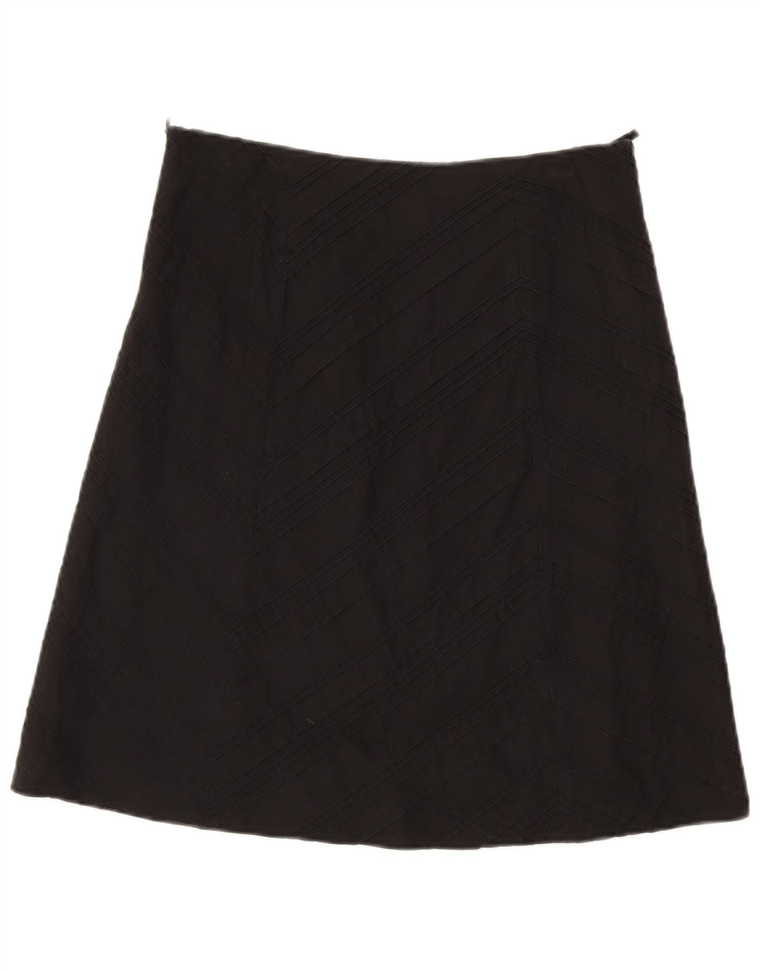 Esprit Damen A-Linien-Rock UK 10 Small W30 Schwarz Baumwolle