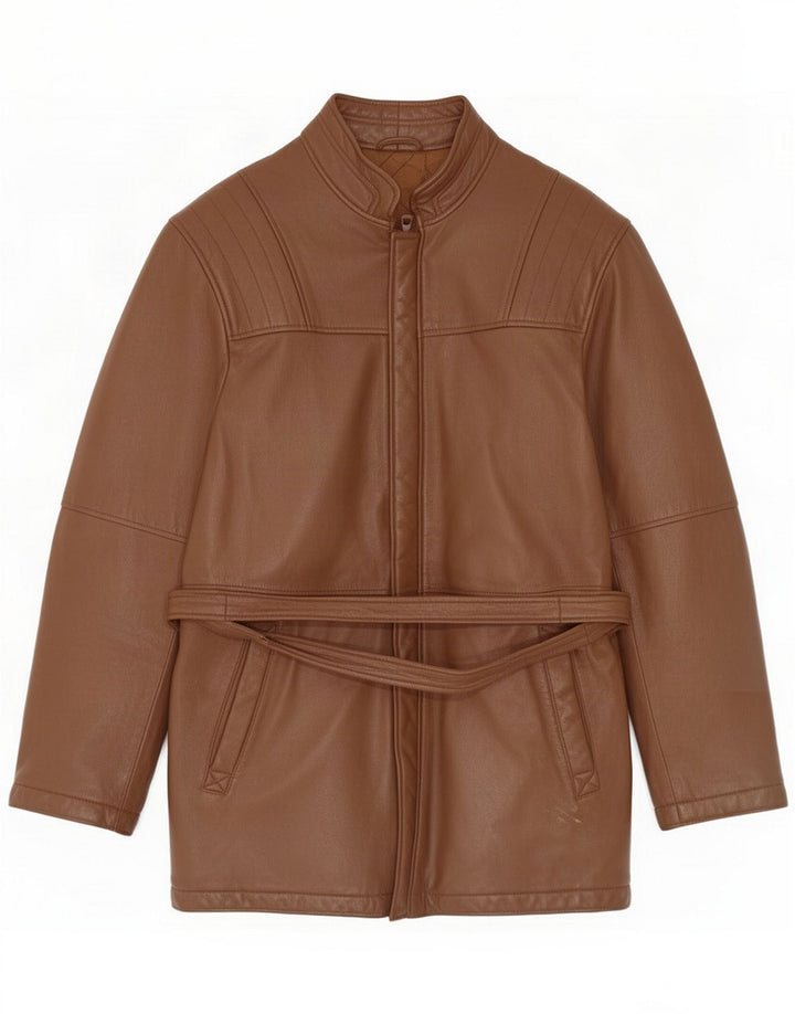 Vintage Herren Lederjacke IT 46 Small Brown
