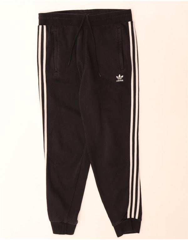 Adidas Damen Trainingshose Jogger UK 16 Large Schwarz Baumwolle