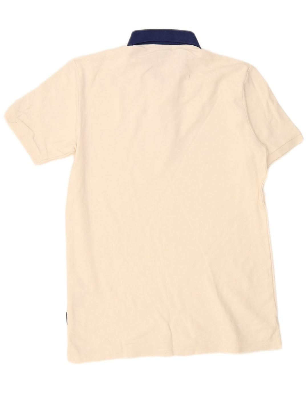 Ellesse Herren-Poloshirt, Größe S, cremefarbene Baumwolle