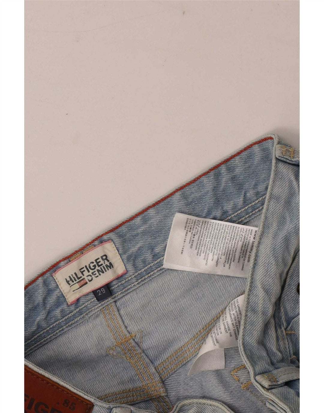 Tommy Hilfiger Herren Regular Denim Shorts W29 Mittelblaue Baumwolle