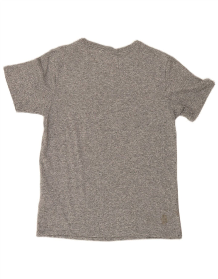 Nike Herren Dri Fit Graphic T-Shirt Top Small Grau Baumwolle