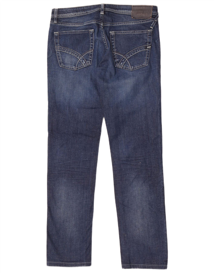 Gas Damen Albert Slim Jeans W32 L31 Blaue Baumwolle