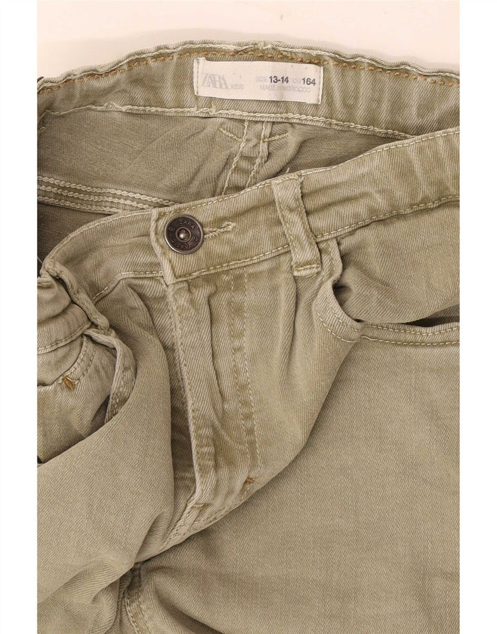 Zara Denim-Shorts für Jungen, 13–14 Jahre, W28, Khaki