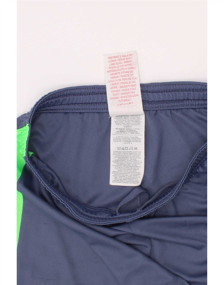 Nike Sportshorts für Jungen, 12–13 Jahre, groß, blaues Farbblock-Polyester