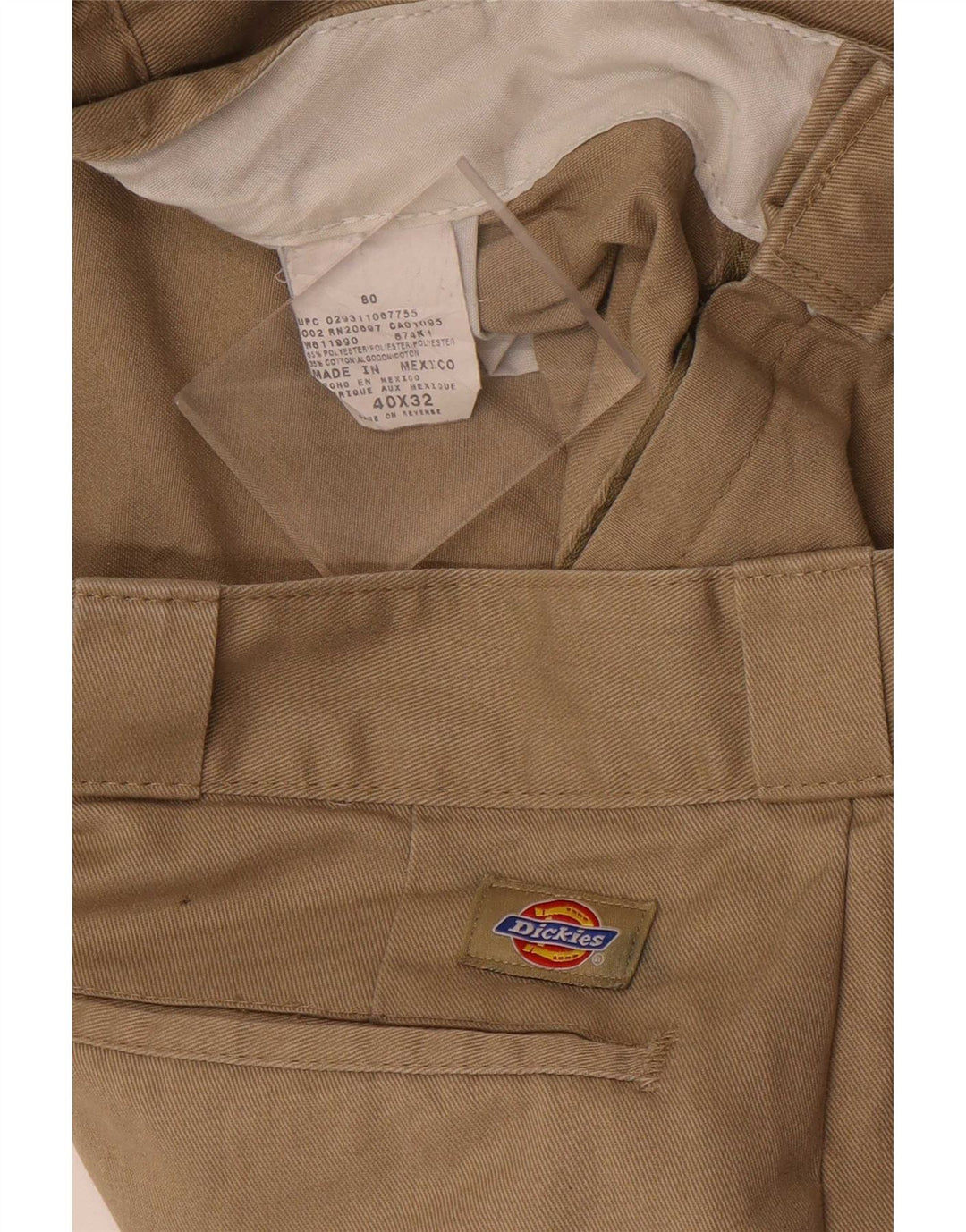 Dickies Gerade Herren-Chinohose W40 L32 Beige Polyester