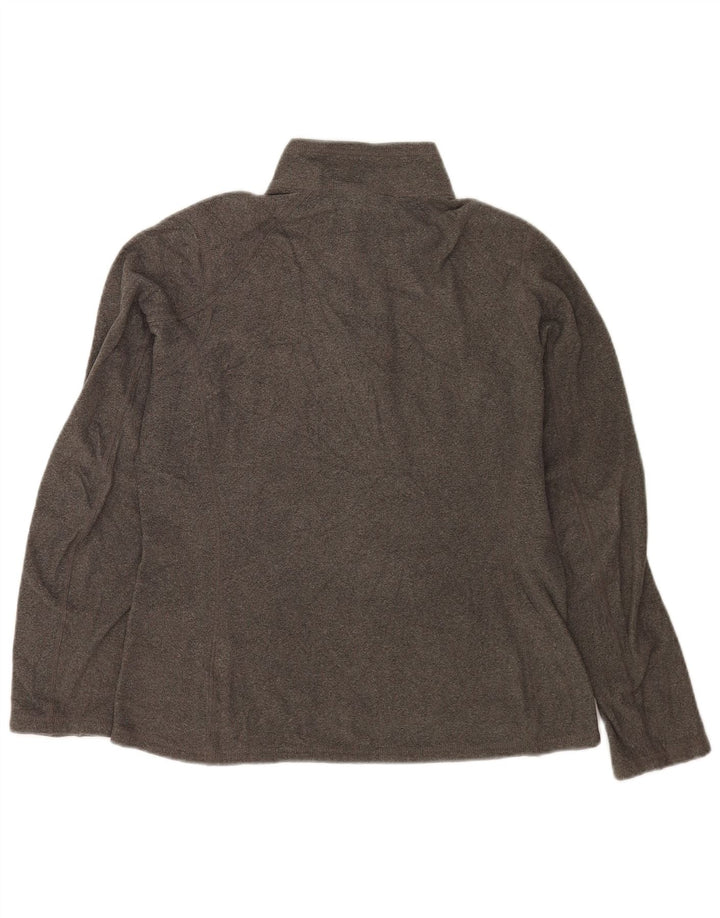 The North Face Damen-Fleecepullover mit Reißverschluss am Hals, UK 14, mittelgrau, Polyester