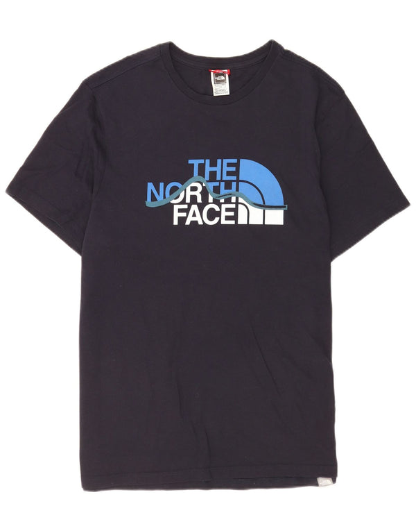 The North Face Herren Kurzarm-T-Shirt mit Grafik, Größe L, Marineblau