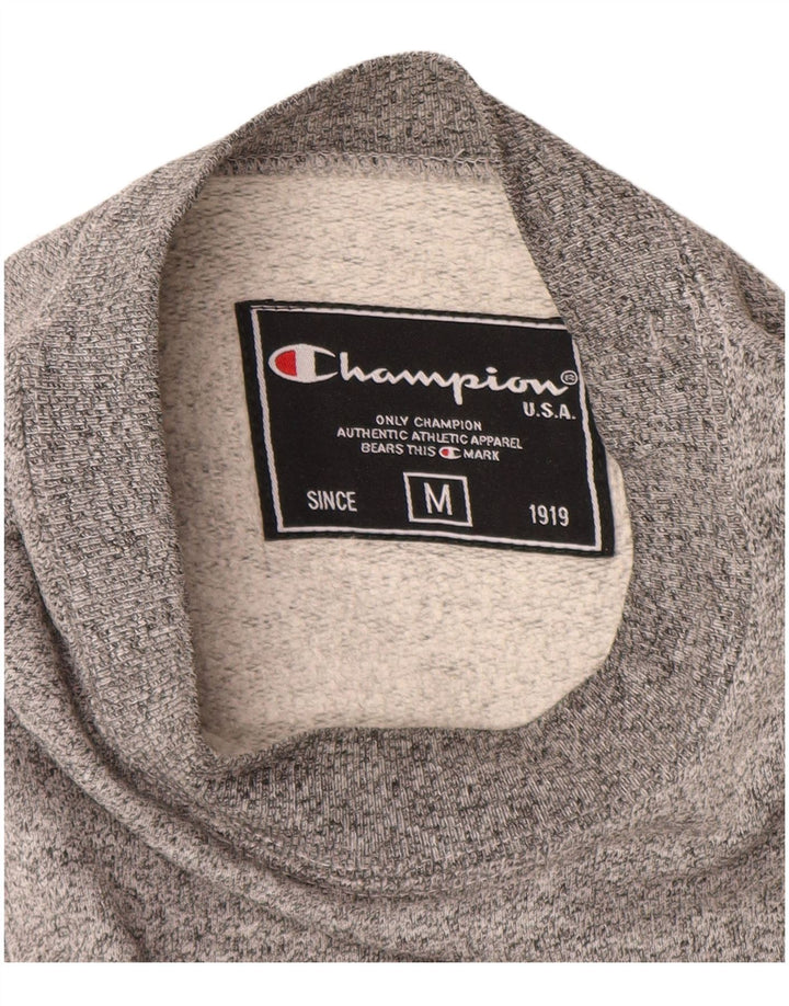Champion Herren-Sweatshirt mit Grafik, mittelgrau gefleckte Baumwolle