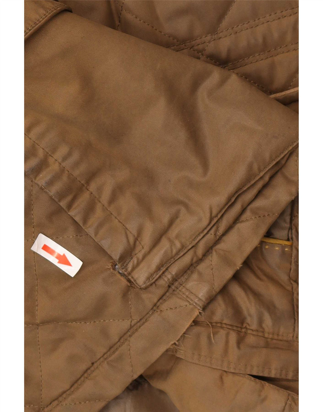 Massimo Dutti Herren-Utility-Jacke, UK 40, großes braunes Nylon
