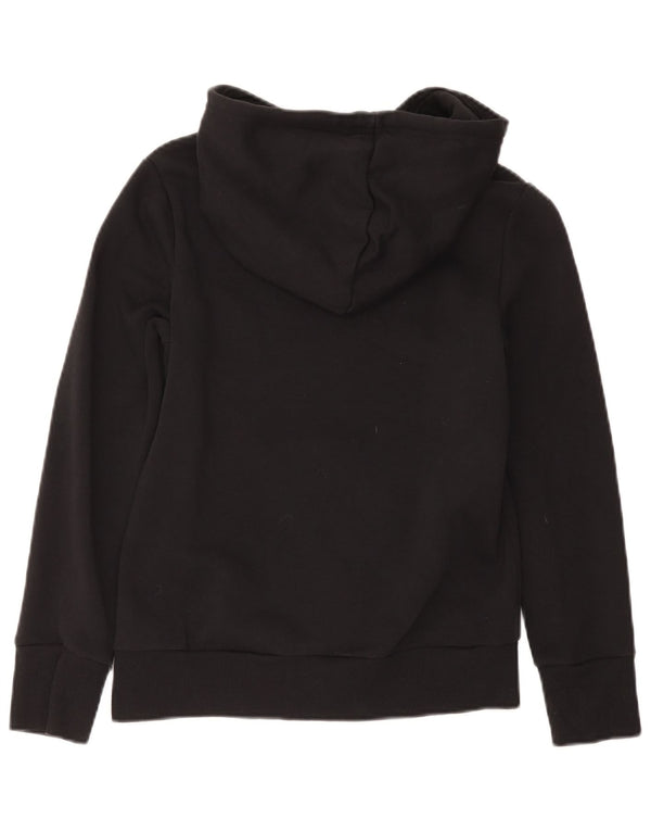 Adidas Damen Graphic Hoodie Pullover UK 8/10 Small Schwarz Baumwolle