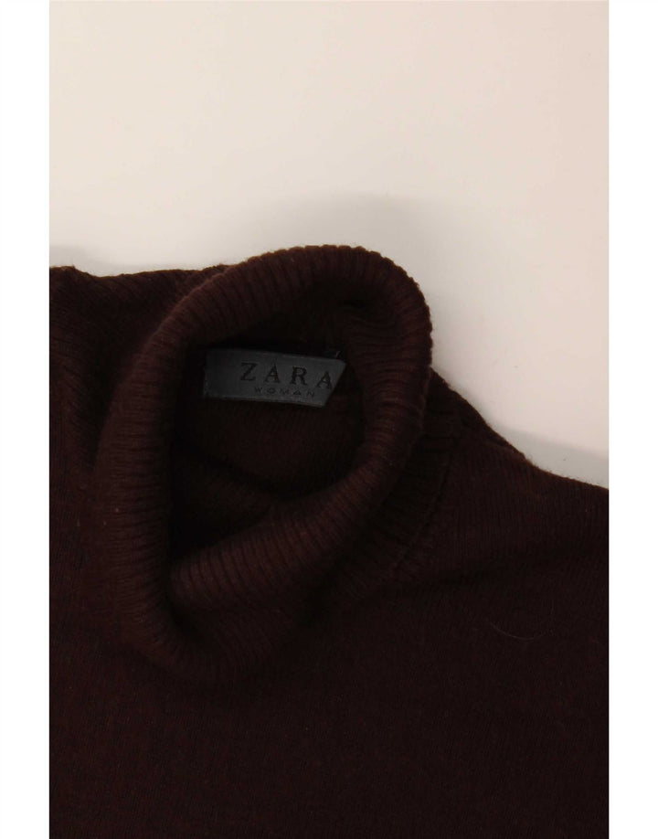 Zara Damen T-Shirt Top UK 8 Small Braun