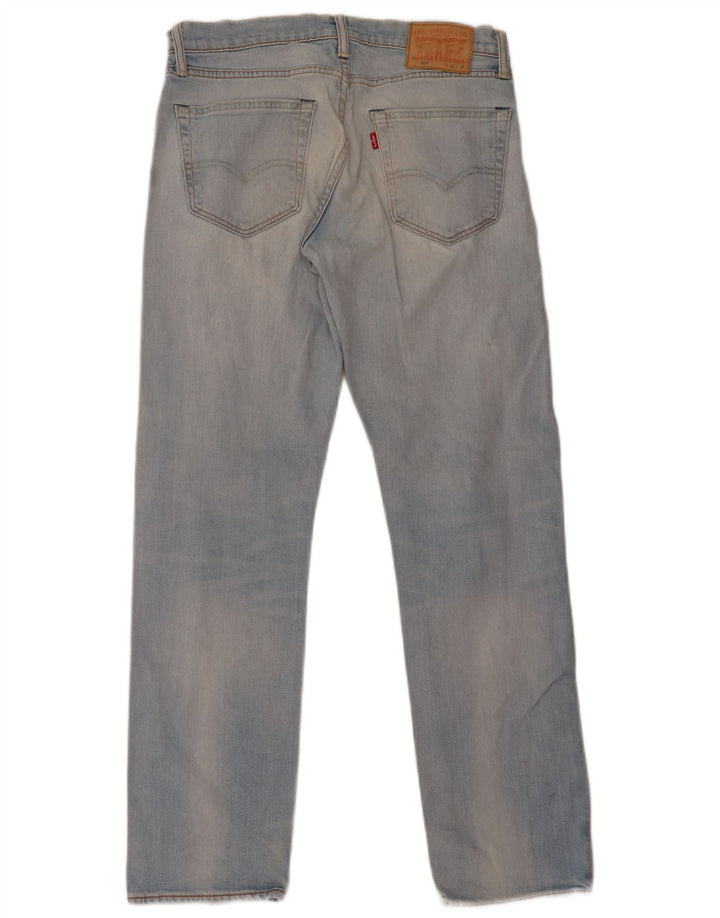Levi's Herren 504 Straight Jeans W31 L32 Blaue Baumwolle