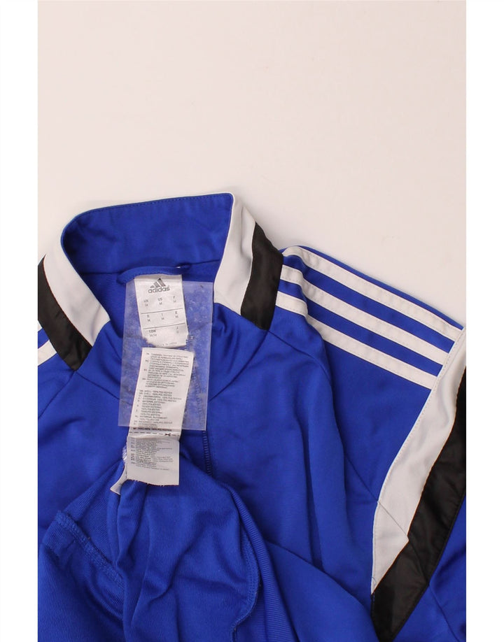 ADIDAS Mens Tracksuit Top Jacket Medium Blue Colourblock Polyester Vintage Adidas and Second-Hand Adidas from Messina Hembry 