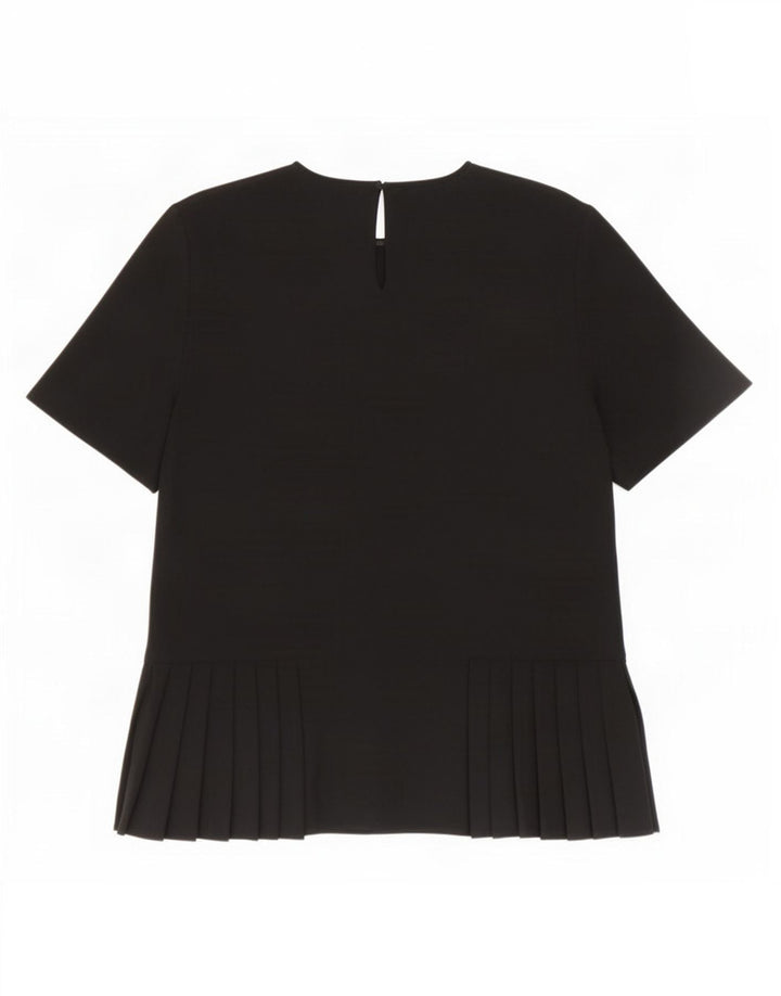 Zara Damen Bluse Top UK 10 Small Schwarz