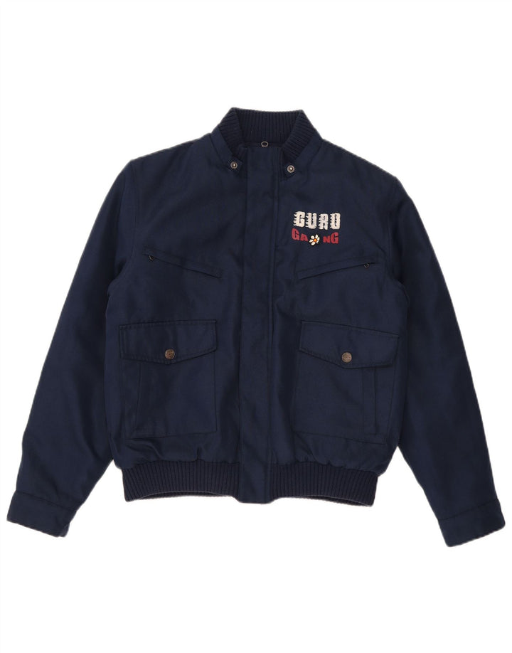 Guru Damen Bomberjacke mit Grafik, UK 16, Größe L, Marineblau
