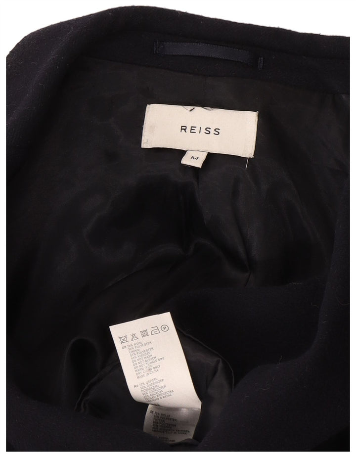 Reiss Herrenmantel UK 38 Mittelmarineblaue Wolle