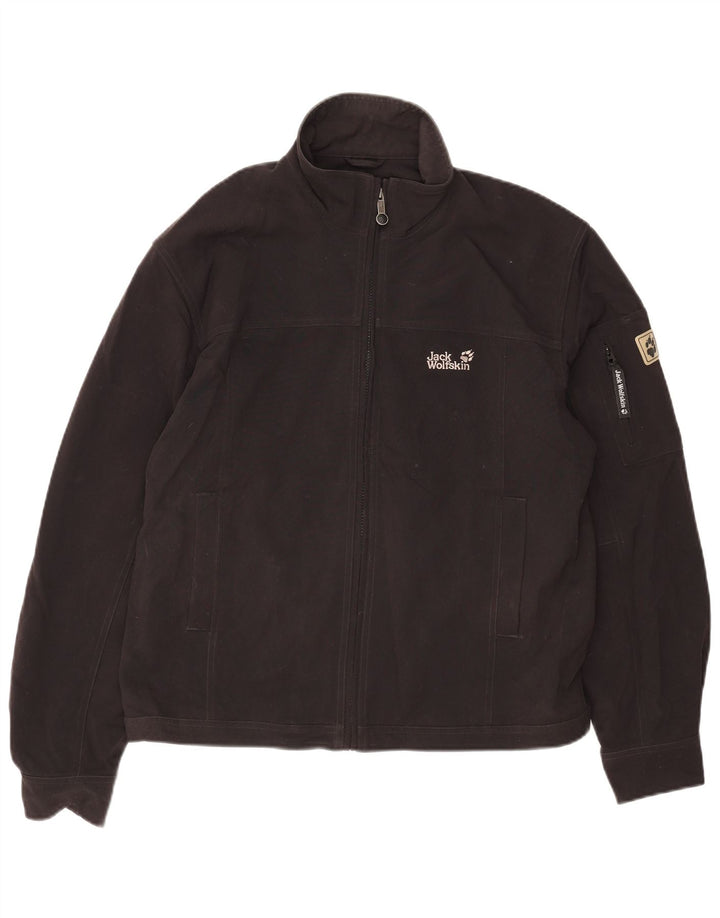 Jack Wolfskin Herren Bomberjacke UK 40/42 Large Schwarz Polyamid