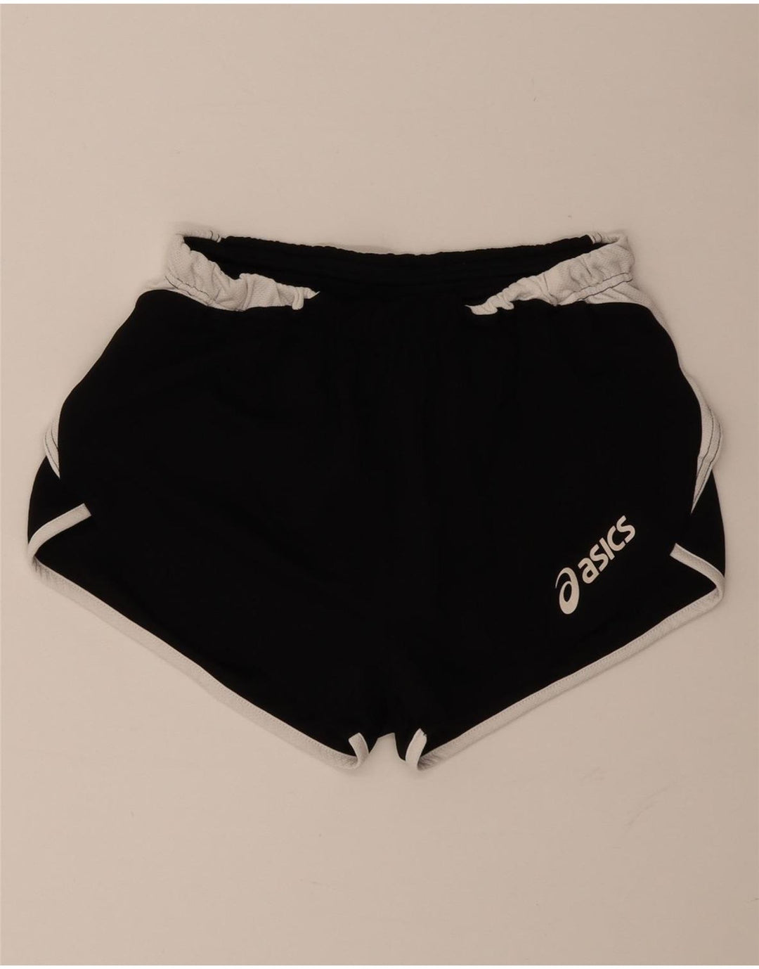Asics Damen Sportshorts UK 10 Small Schwarz Colourblock Polyester