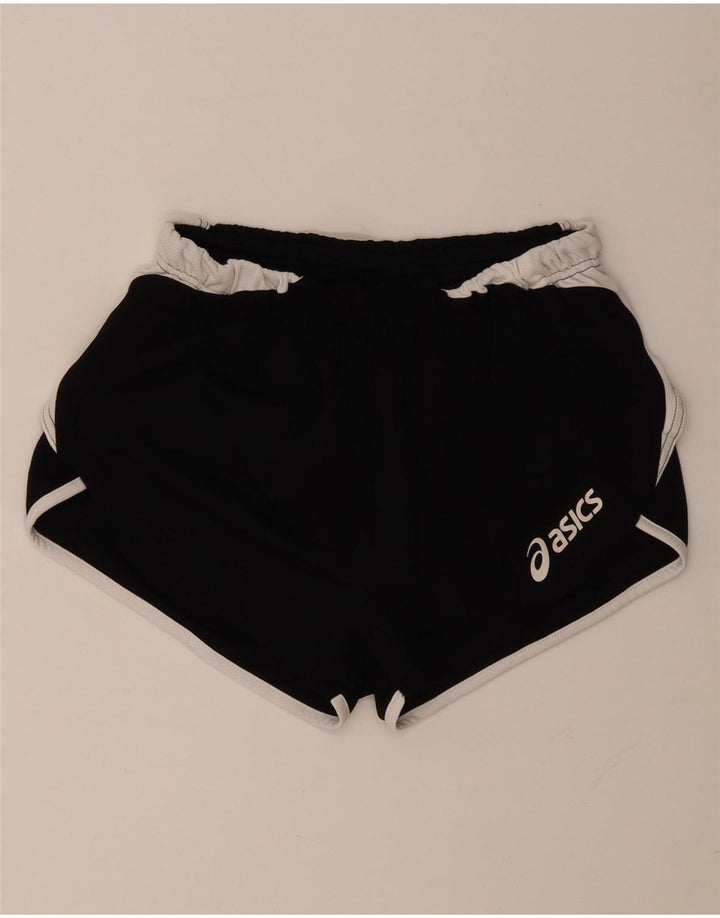 Asics Damen Sportshorts UK 10 Small Schwarz Colourblock Polyester