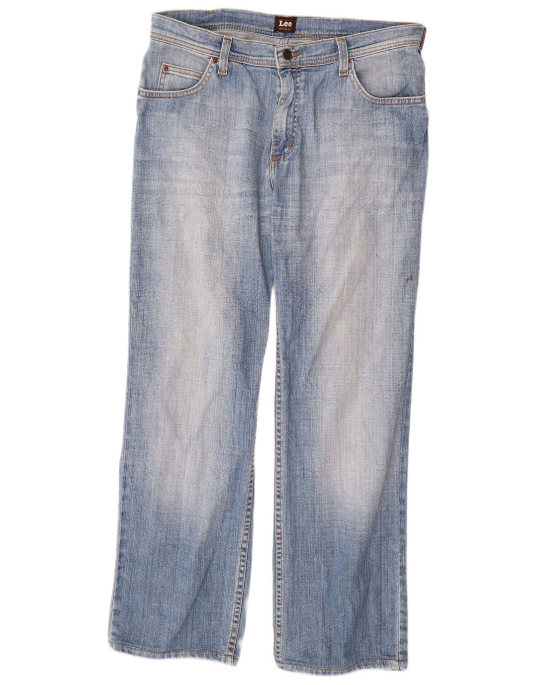 Lee Herren Brooklyn Straight Jeans W34 L34 Blaue Baumwolle