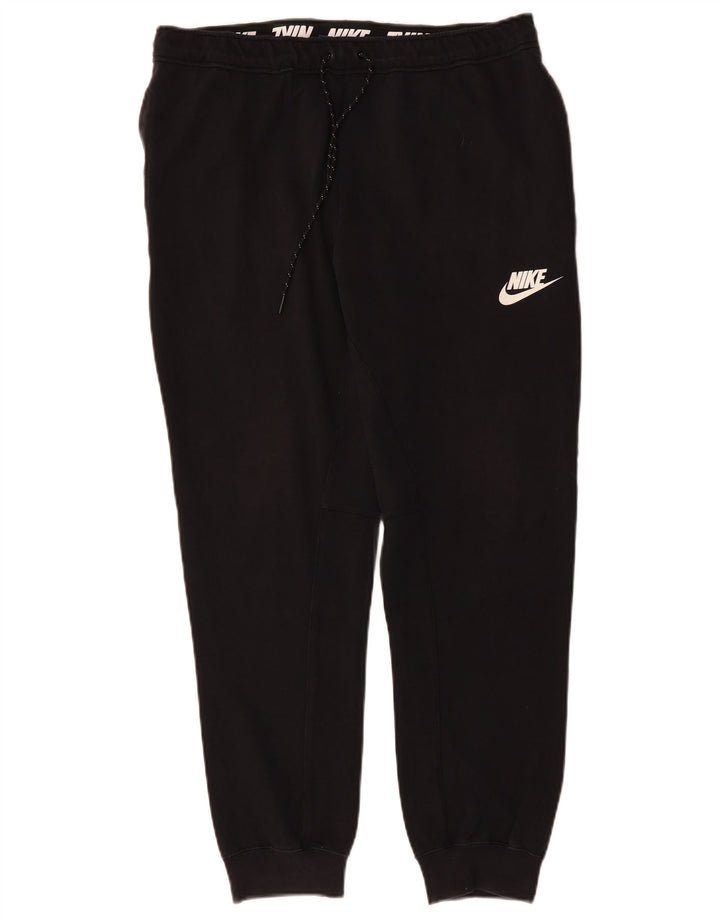 Nike Herren-Trainingshose, Jogginghose, Größe L, Schwarz, Baumwolle