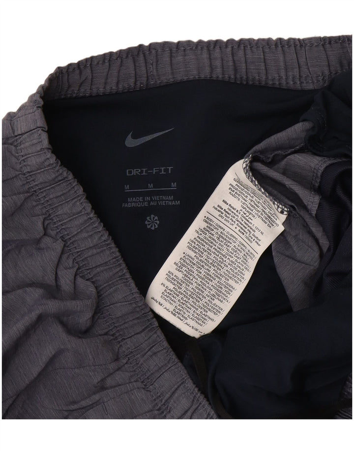 Nike Herren Dri Fit Sportshorts Mittelgraues Colourblock-Polyester