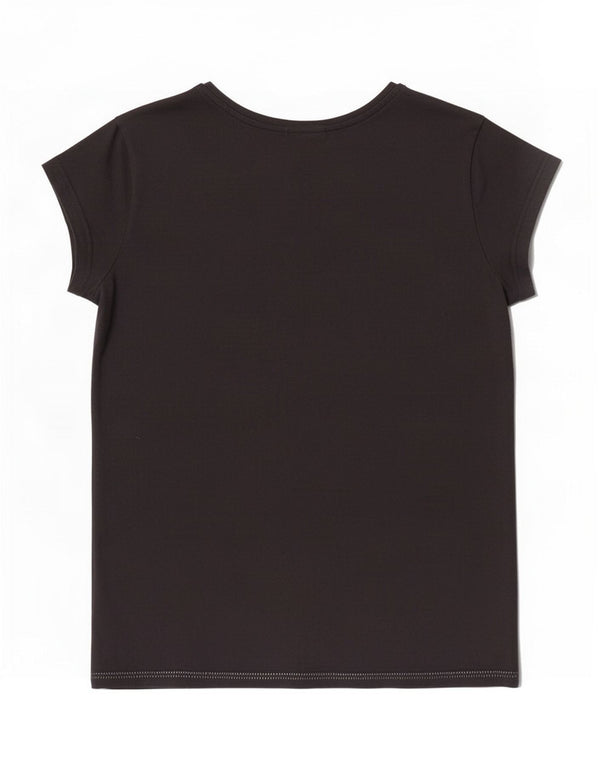 Adidas Damen Graphic T-Shirt Top UK 16 Large Schwarz