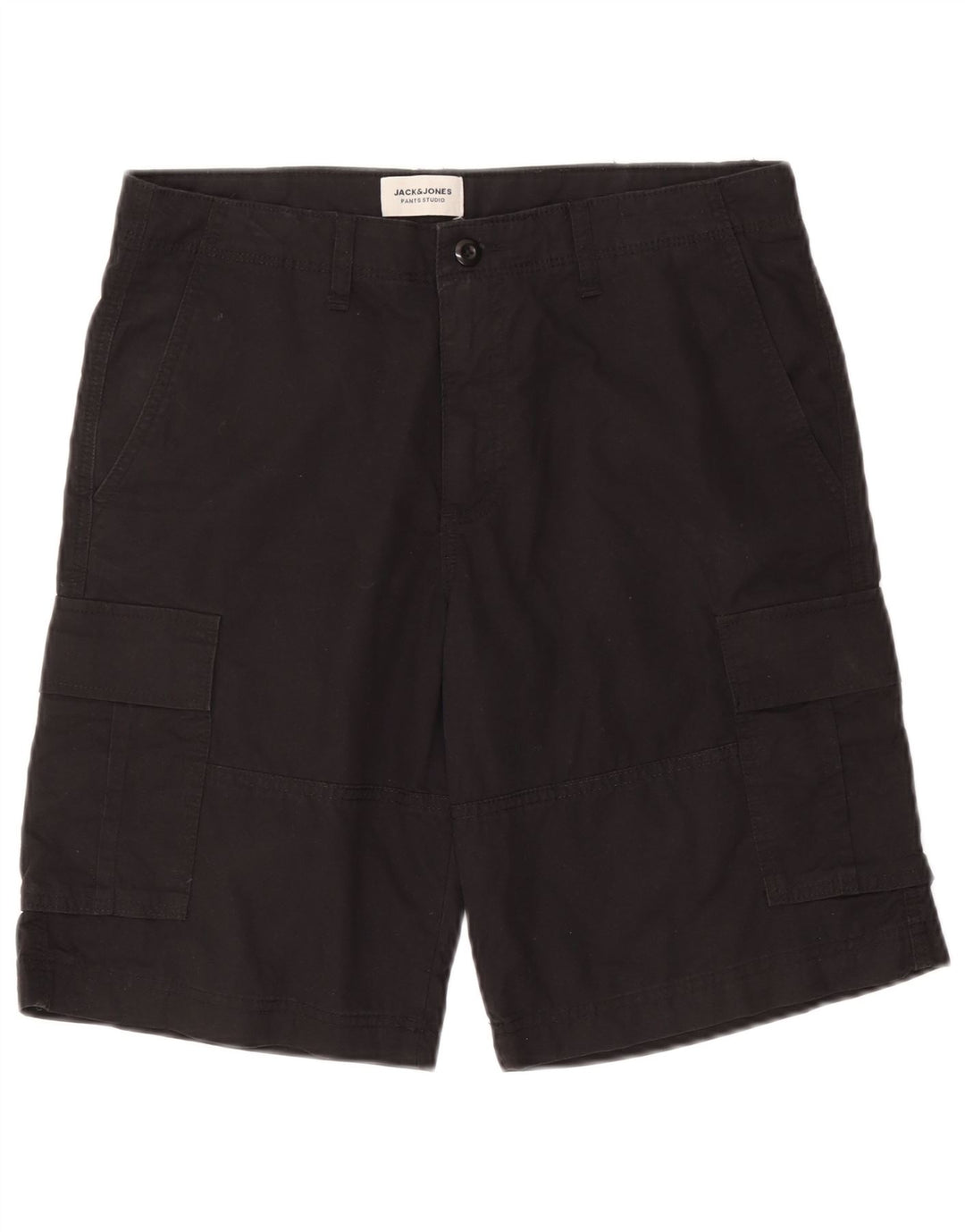 Jack & Jones Herren Cargoshorts Medium W32 Schwarz Baumwolle