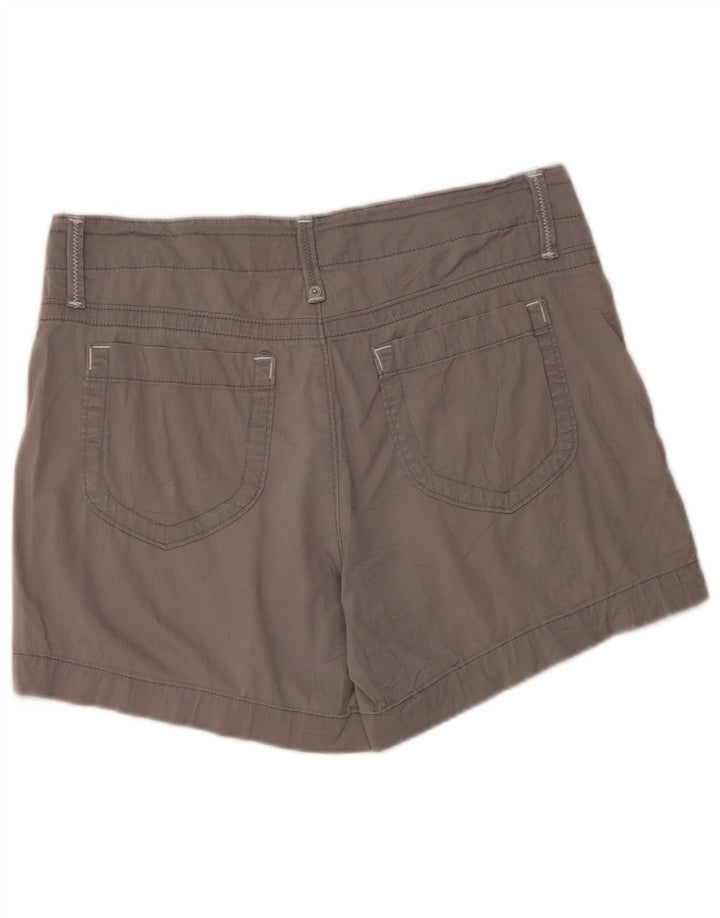 LEE Damen Freizeitshorts US 12 Large W34 Graue Baumwolle