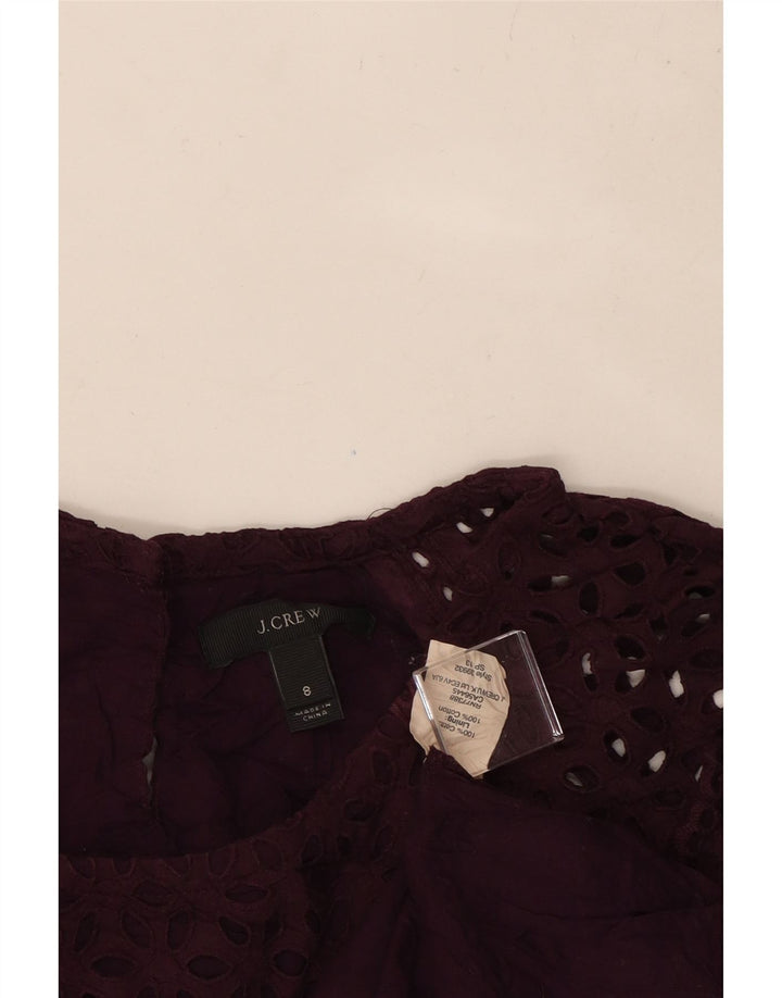 J. CREW Damen-Blusenoberteil, US 8, mittellila, geblümt, Baumwolle