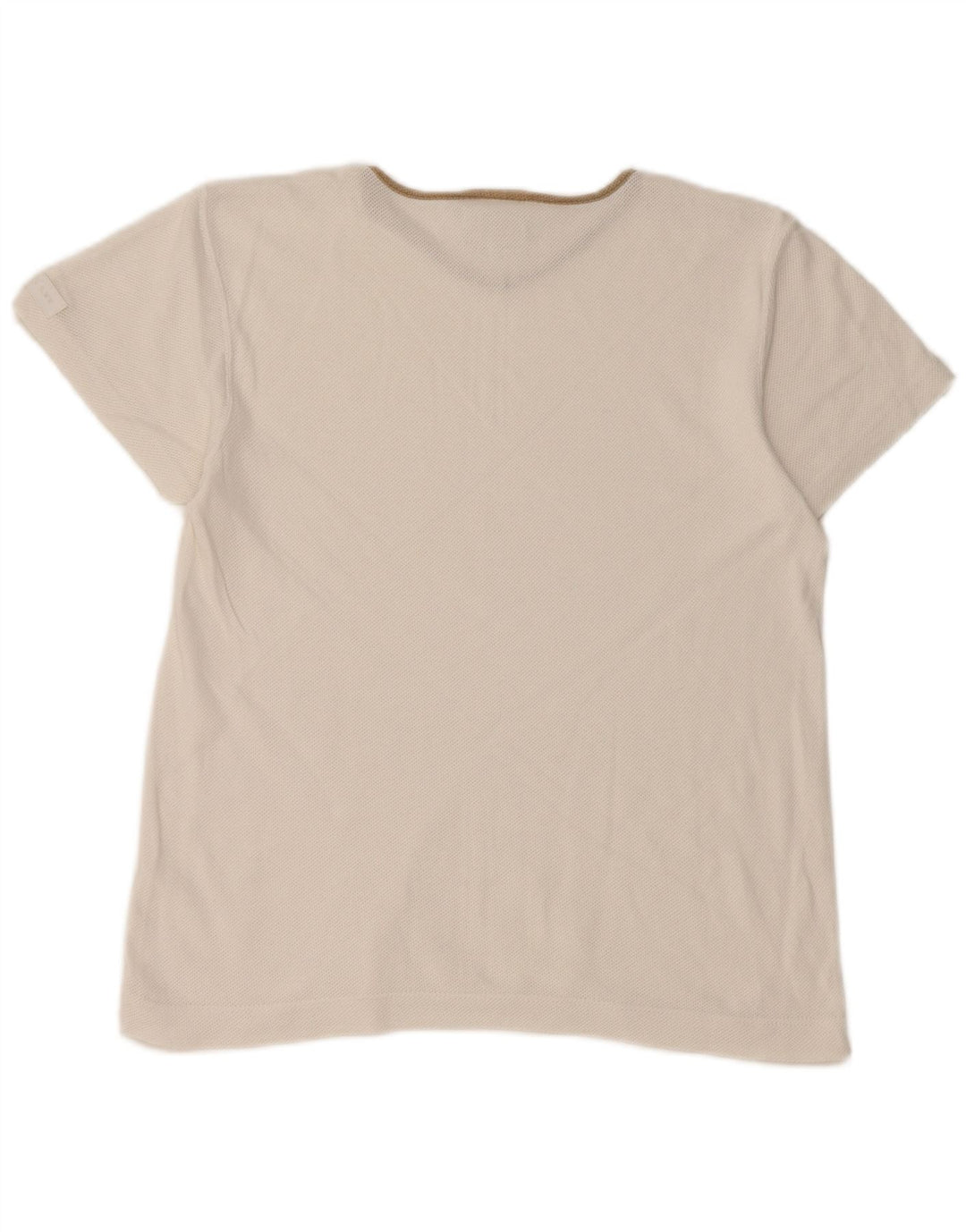 Lee Damen T-Shirt Top UK 14 Mittelweiße Baumwolle