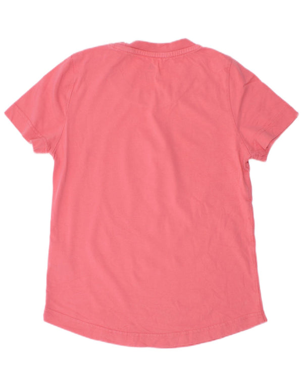 Adidas Mädchen Grafik T-Shirt Top 9–10 Jahre Rosa Blumen Baumwolle