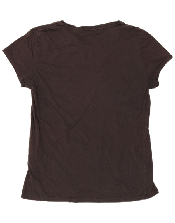 Levi's Womens Graphic T-Shirt Top UK 14 Large Black