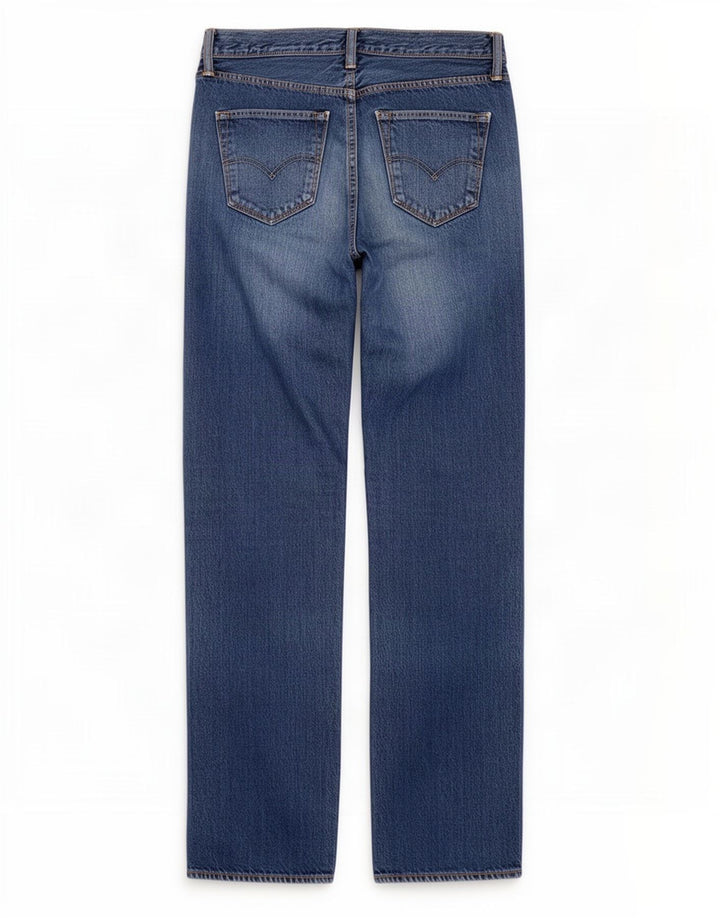 Levi's Herren Distressed Straight Jeans W34 L34 Blaue Baumwolle