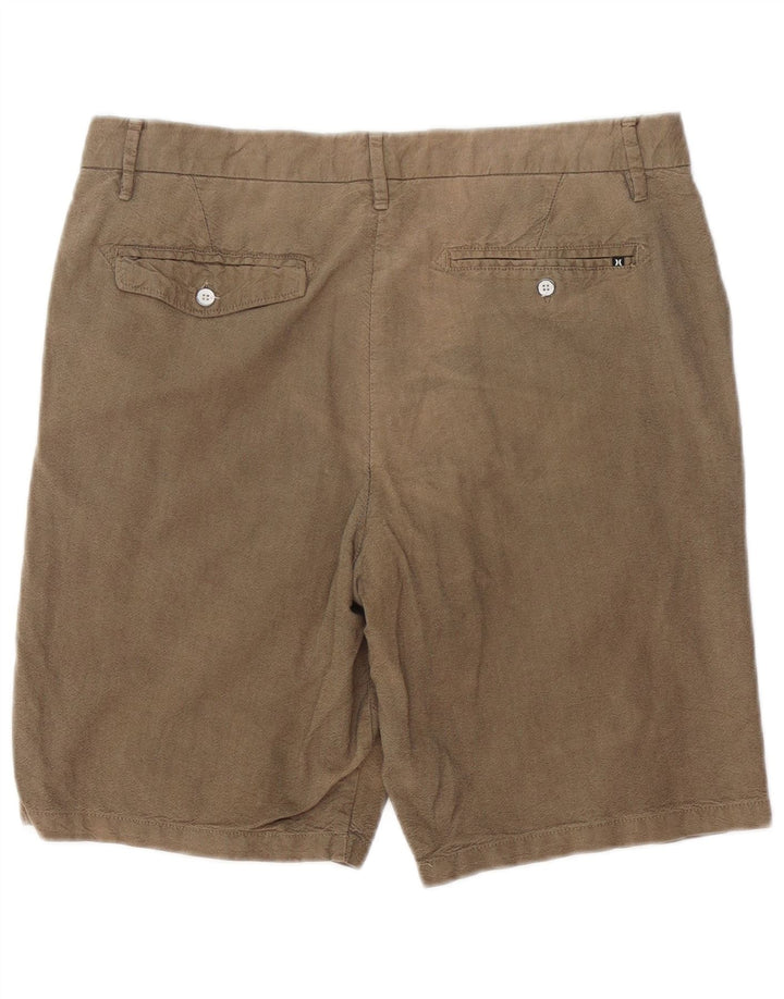 HURLEY Herren-Chinoshorts W34, Größe L, Beige, Baumwolle