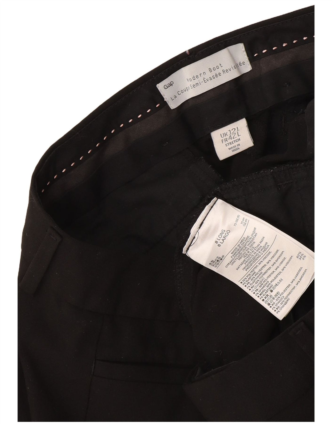 Gap Moderne Bootcut-Anzughose für Damen, UK 12, M, W34, L34, Schwarz