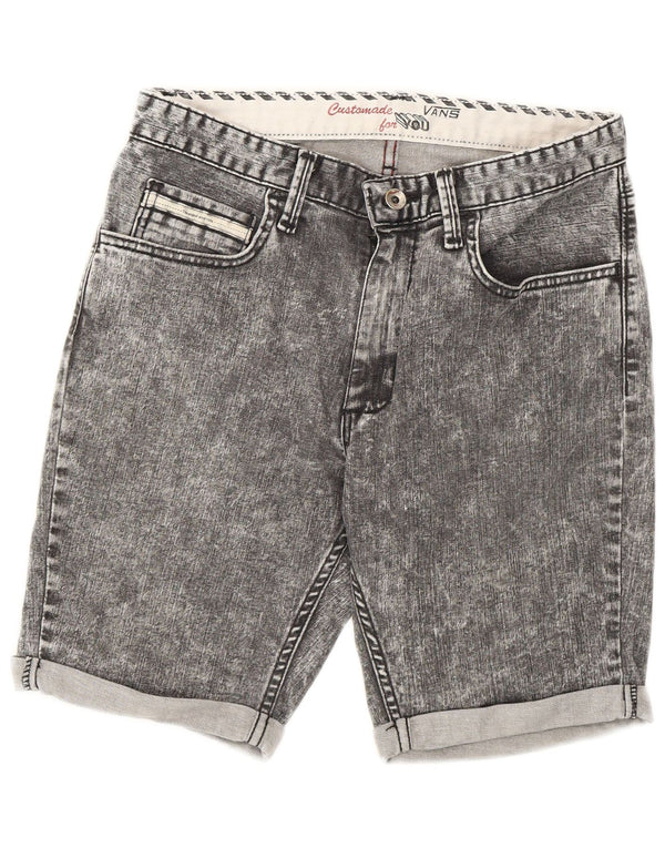 Vans Damen-Jeansshorts in Acid-Waschung W28 Mittelgrau