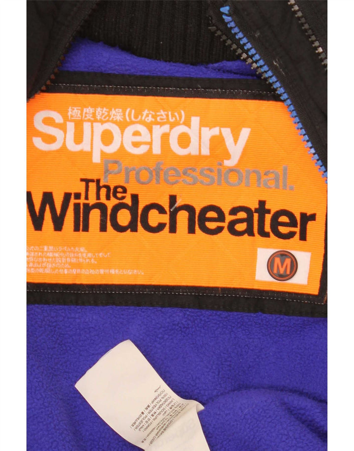 Superdry Damen The Windcheater Windjacke UK 14 Medium Schwarz