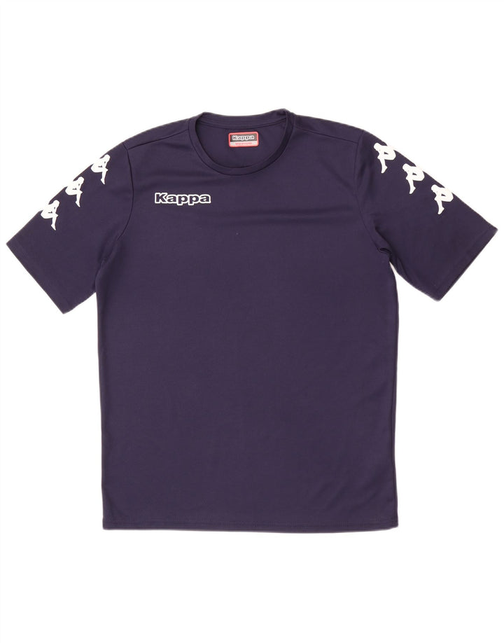 Kappa Herren-Grafik-T-Shirt-Oberteil Mittelmarineblaues Polyester