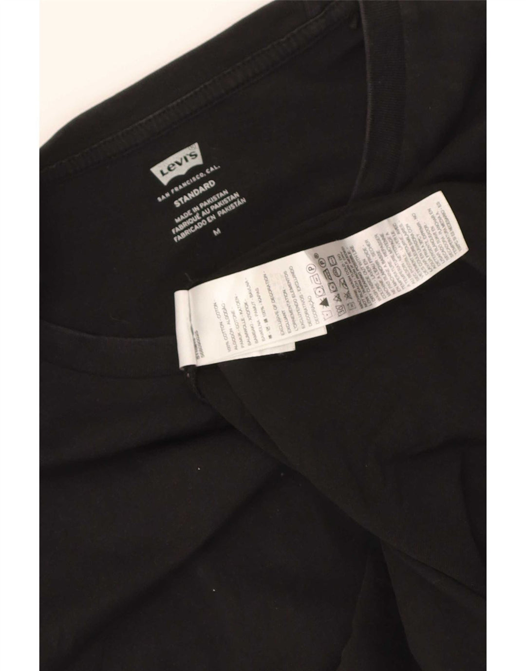 Levi's Herren-T-Shirt mit Standard-Passform, mittelschwarze Baumwolle