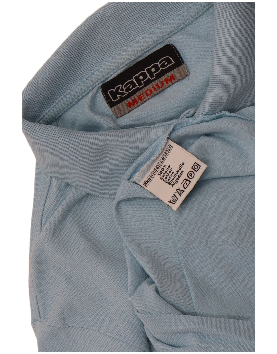 Kappa Herren-Poloshirt aus mittelblauer Baumwolle