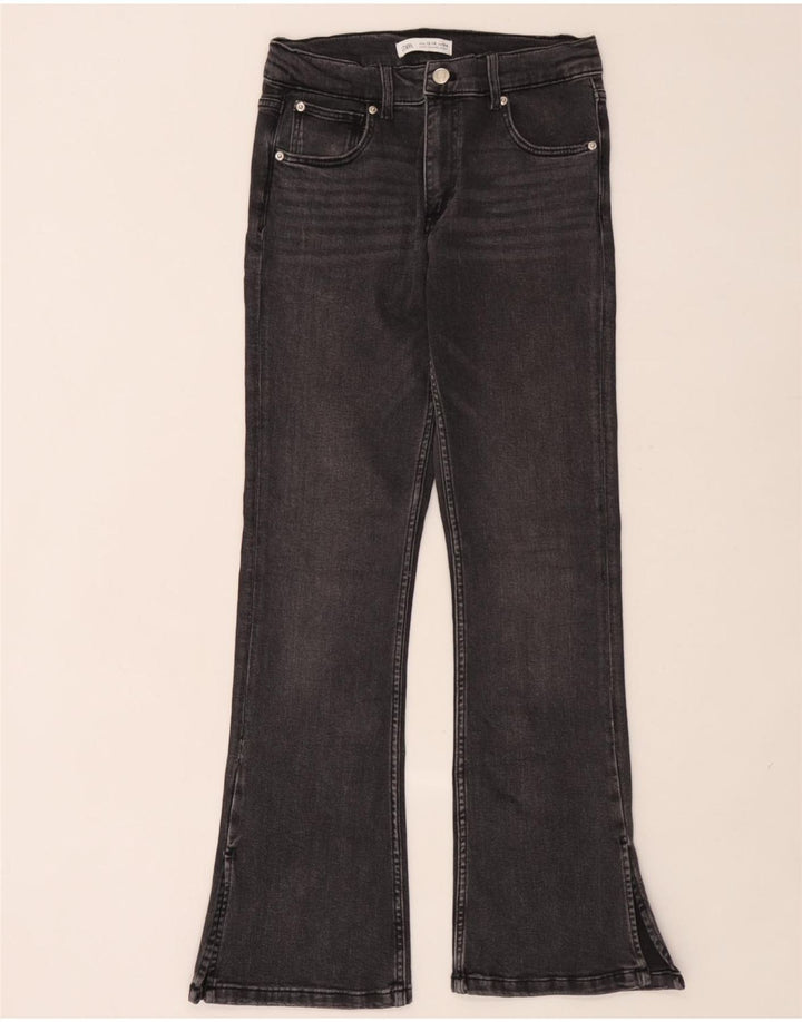 Zara Schlagjeans für Mädchen, 13–14 Jahre, W26, L29, Grau