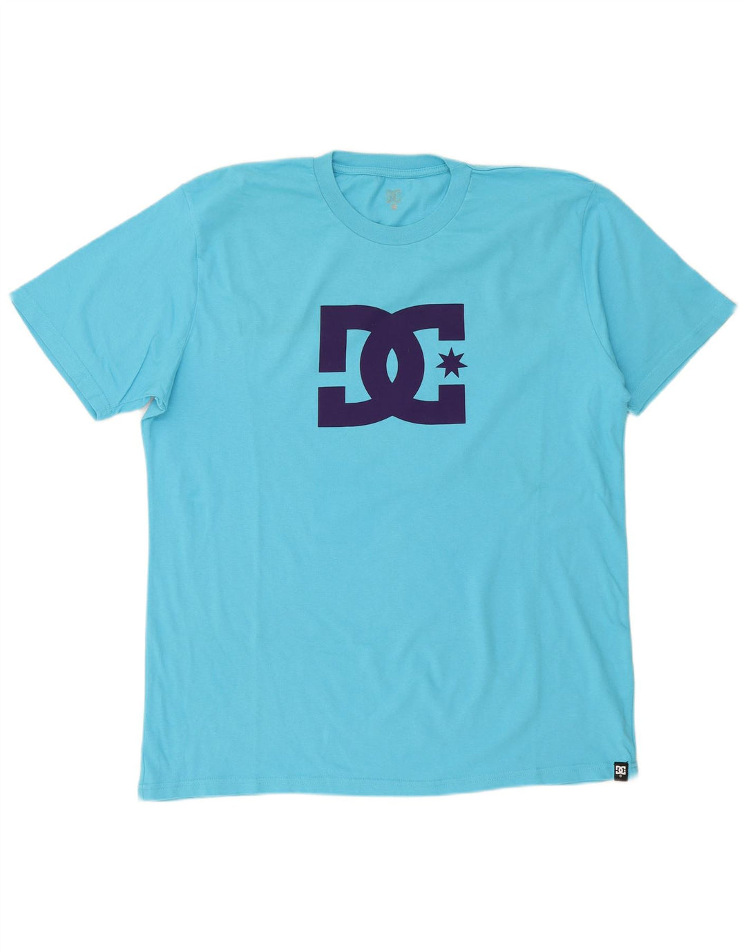 DC Herren Grafik T-Shirt Top XL Blau Baumwolle