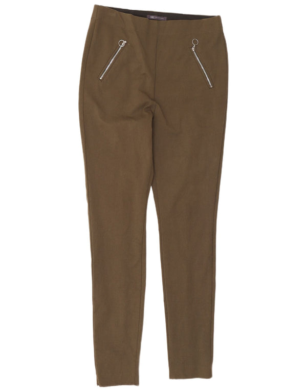Marks & Spencer Damen Skinny Freizeithose UK 12 Medium W30 L29 Khaki