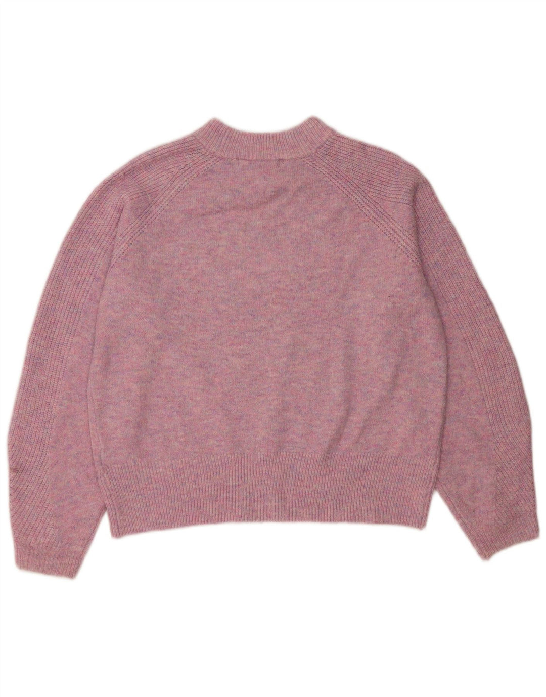 Marks & Spencer Damen-Pullover mit Rundhalsausschnitt, Gr. 14, Mittelrosa, Acryl